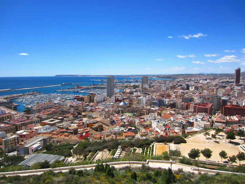 Alicante City in the Costa Blanca